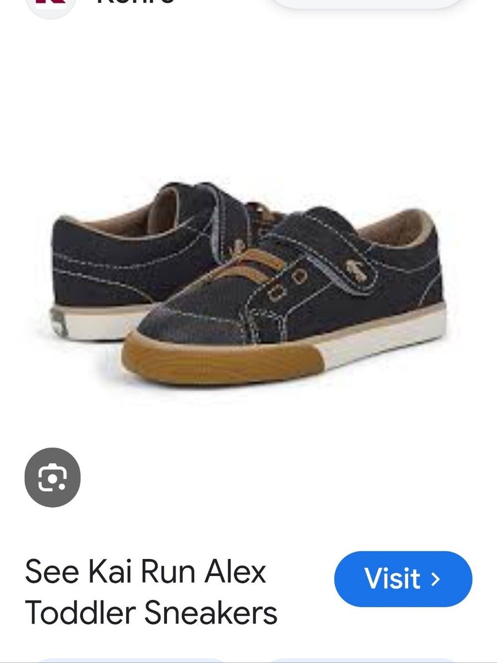 See Kai Run Kids Black and Tan Slip-On Sneakers with Hook-and-Loop Strap